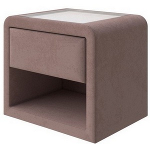 Изображение товара PROxSON Тумба Cube (Ткань: Велюр Ultra Горячий шоколад) 52x41