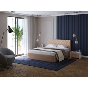 Изображение товара PROxSON Кровать Fresco Plus (Ткань: Рогожка Savana Camel (бежевый)) 180x200