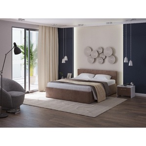 Изображение товара PROxSON Кровать Domo Plus (Ткань: Велюр Monopoly Горячий шоколад (237)) 180x200