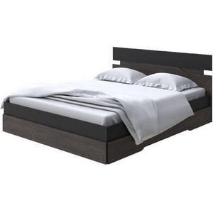 Изображение товара Без бренда Кровать Milton (ЛДСП Черный/Дуб Кантербери) 160x190