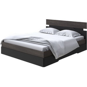 Изображение товара Без бренда Кровать Milton (ЛДСП Дуб Кантербери/Черный) 120x200