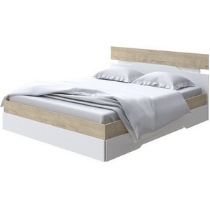 Изображение товара Без бренда Кровать Milton (ЛДСП Бунратти/Белый) 140x190