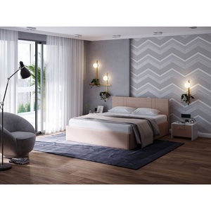 Изображение товара PROxSON Кровать Helix Plus (Ткань: Рогожка Savana Camel (бежевый)) 140x200