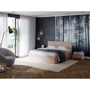 Изображение товара PROxSON Кровать Vector Plus (Ткань: Рогожка Savana Camel (бежевый)) 180x200