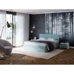 Изображение товара PROxSON Кровать Vector Plus (Ткань: Велюр Monopoly Мятный лёд (670)) 180x200