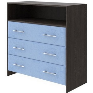 Изображение товара PROxSON Комод Varna (ЛДСП Кантербери+ткань Дуб Кантербери/Teddy Небесно-голубой) 90x40