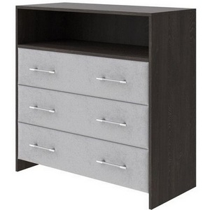 Изображение товара PROxSON Комод Varna (ЛДСП Кантербери+ткань Дуб Кантербери/Teddy Стальной) 90x40