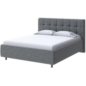 Изображение товара PROxSON Кровать Nety без основания (Ткань: Велюр Gratta 4 Серый космос) 140x200