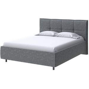 Изображение товара PROxSON Кровать Lino без основания (Ткань: Велюр Gratta 4 Серый космос) 90x190