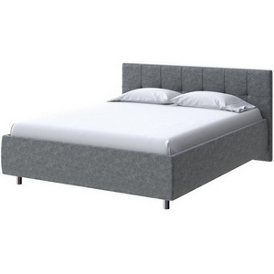 Изображение товара PROxSON Кровать Diamo без основания (Ткань: Велюр Gratta 4 Серый космос) 180x190