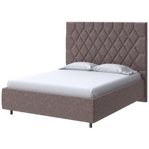 Изображение товара PROxSON Кровать Rhomby без основания (Ткань: Велюр Gratta 8 Брауни) 160x190