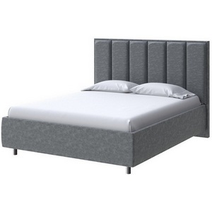 Изображение товара PROxSON Кровать Routa без основания (Ткань: Велюр Gratta 4 Серый космос) 80x200