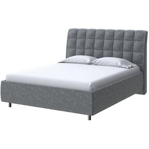 Изображение товара PROxSON Кровать Volumo без основания (Ткань: Велюр Gratta 4 Серый космос) 140x200