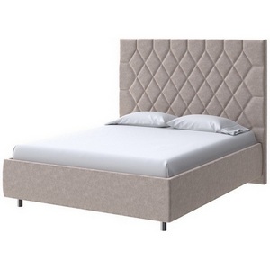 Изображение товара PROxSON Кровать Rhomby без основания (Ткань: Велюр Gratta 2 Латте) 180x200