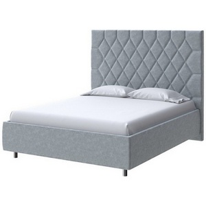 Изображение товара PROxSON Кровать Rhomby без основания (Ткань: Велюр Gratta 3 Утренний туман) 160x190