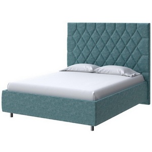 Изображение товара PROxSON Кровать Rhomby без основания (Ткань: Велюр Gratta 5 Морская лагуна) 90x200