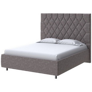 Изображение товара PROxSON Кровать односпальная Rhomby без основания (Ткань: Велюр Gratta 7 Жареный миндаль) 80x200