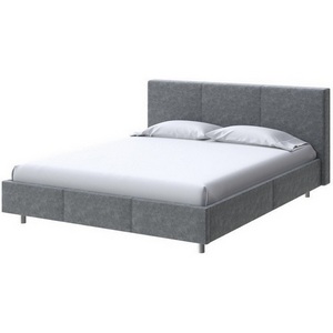 Изображение товара PROxSON Кровать Novo (Ткань: Велюр Gratta 4 Серый космос) 140x200