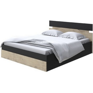 Изображение товара Без бренда Кровать Milton с подъемным механизмом (ЛДСП Черный/Бунратти) 180x200