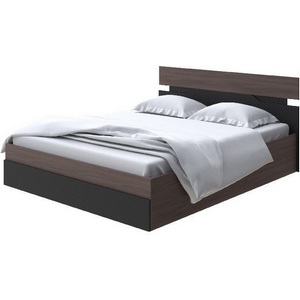 Изображение товара Кровать односпальная Milton с подъемным механизмом (ЛДСП Ясень Шимо Темный/Черный) 120x200