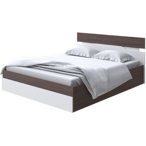 Изображение товара Без бренда Кровать Milton с подъемным механизмом (ЛДСП Ясень Шимо Темный/Белый) 80x190