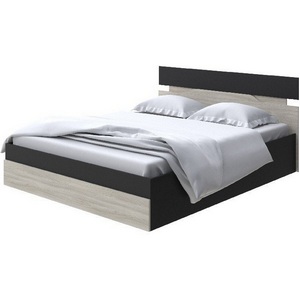 Изображение товара Без бренда Кровать Milton с подъемным механизмом (ЛДСП Черный/Ясень Шимо Светлый) 180x200
