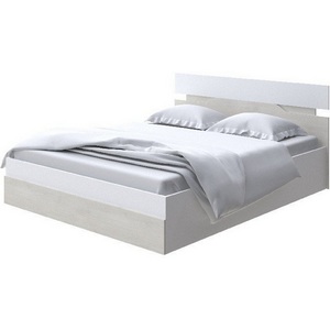 Изображение товара Кровать односпальная Milton с подъемным механизмом (ЛДСП Белый/Дуб Шамони светлый) 90x190