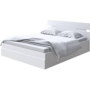 Изображение товара Кровать односпальная металлическим подъемным механизмом шириной 90 см Milton с подъемным механизмом (ЛДСП Белый) 90x190