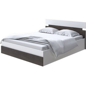 Изображение товара Без бренда Кровать Milton с подъемным механизмом (ЛДСП Белый/Дуб Кантербери) 140x190