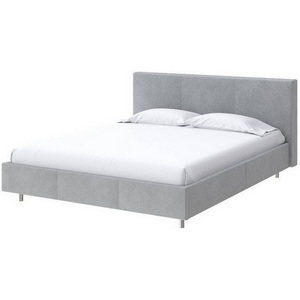 Изображение товара PROxSON Кровать без подъёмного механизма серая Novo (Ткань: Велюр Monopoly Ниагара (960)) 160x200