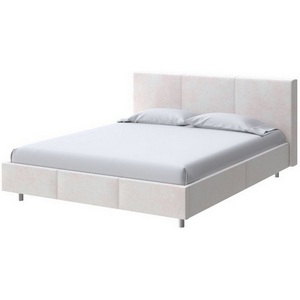 Изображение товара PROxSON Кровать Novo (Ткань: Велюр Teddy Жемчужный) 140x200