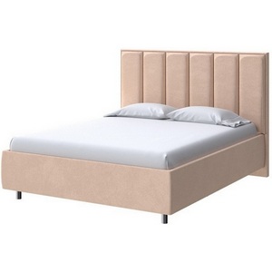 Изображение товара PROxSON Кровать без подъёмного механизма односпальная Routa без основания (Ткань: Велюр Casa Бежевый) 120x200