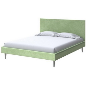 Изображение товара PROxSON Кровать односпальная металлическим односпальная с велюровой обивкой Claro (Ткань: Велюр Casa Яблоневый) 90x200
