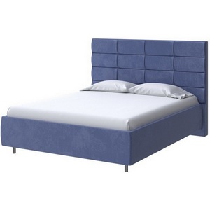 Изображение товара PROxSON Кровать без подъёмного механизма односпальная Shapy без основания (Ткань: Велюр Casa Сапфировый) 120x190