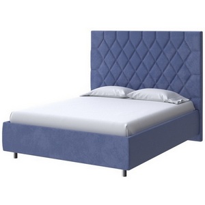 Изображение товара PROxSON Кровать Rhomby без основания (Ткань: Велюр Casa Сапфировый) 90x200