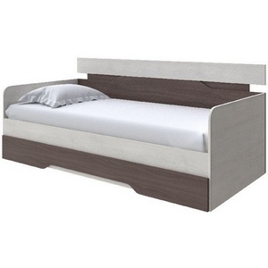 Изображение товара Без бренда Кровать-Софа Milton (ЛДСП Дуб Шамони светлый/Ясень Шимо Темный) 120x190