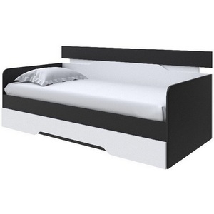 Изображение товара Без бренда Кровать-Софа Milton (ЛДСП Черный/Белый) 120x200