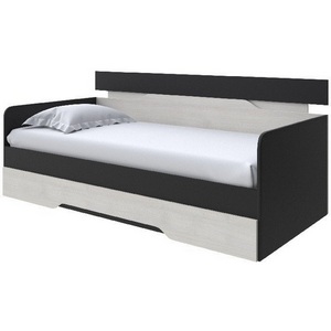 Изображение товара Без бренда Кровать-Софа Milton (ЛДСП Черный/Дуб Шамони светлый) 120x200