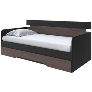 Изображение товара Без бренда Кровать-Софа Milton (ЛДСП Черный/Ясень Шимо Темный) 80x190