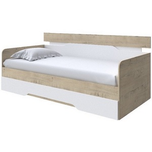 Изображение товара Без бренда Кровать-Софа Milton (ЛДСП Бунратти/Белый) 120x200