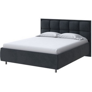 Изображение товара PROxSON Кровать Chessy без основания (Ткань: Велюр Teddy Древесный уголь) 160x190