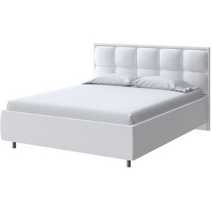 Изображение товара PROxSON Кровать Chessy без основания (Ткань: Велюр Teddy Снежный) 160x200