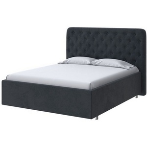 Изображение товара PROxSON Кровать Classic Large (Ткань: Велюр Teddy Древесный уголь) 90x190