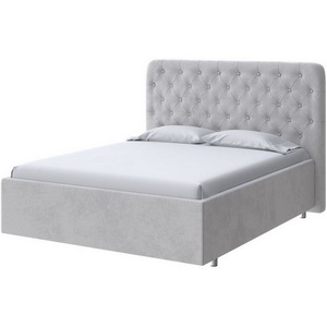 Изображение товара PROxSON Кровать с металлическим основанием из стали Classic Large (Ткань: Велюр Teddy Стальной) 90x190