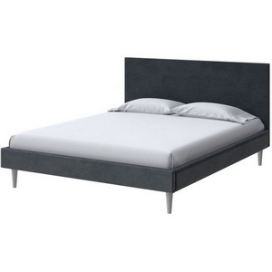 Изображение товара PROxSON Кровать Claro (Ткань: Велюр Teddy Древесный уголь) 160x200