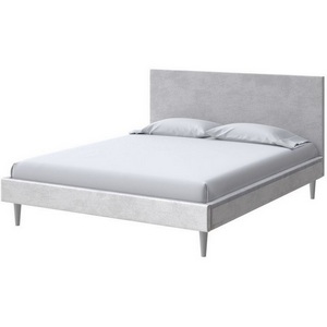 Изображение товара PROxSON Кровать Claro (Ткань: Велюр Teddy Стальной) 90x200
