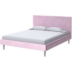 Изображение товара PROxSON Кровать Claro (Ткань: Велюр Teddy Розовый фламинго) 140x200