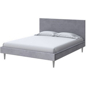 Изображение товара PROxSON Кровать Claro (Ткань: Велюр Teddy Мокрый асфальт) 90x200