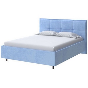 Изображение товара PROxSON Кровать Lino без основания (Ткань: Велюр Teddy Небесно-голубой) 200x190
