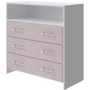 Изображение товара PROxSON Комод Varna (ЛДСП Белая+ткань Белый/Teddy Лунный) 90x40